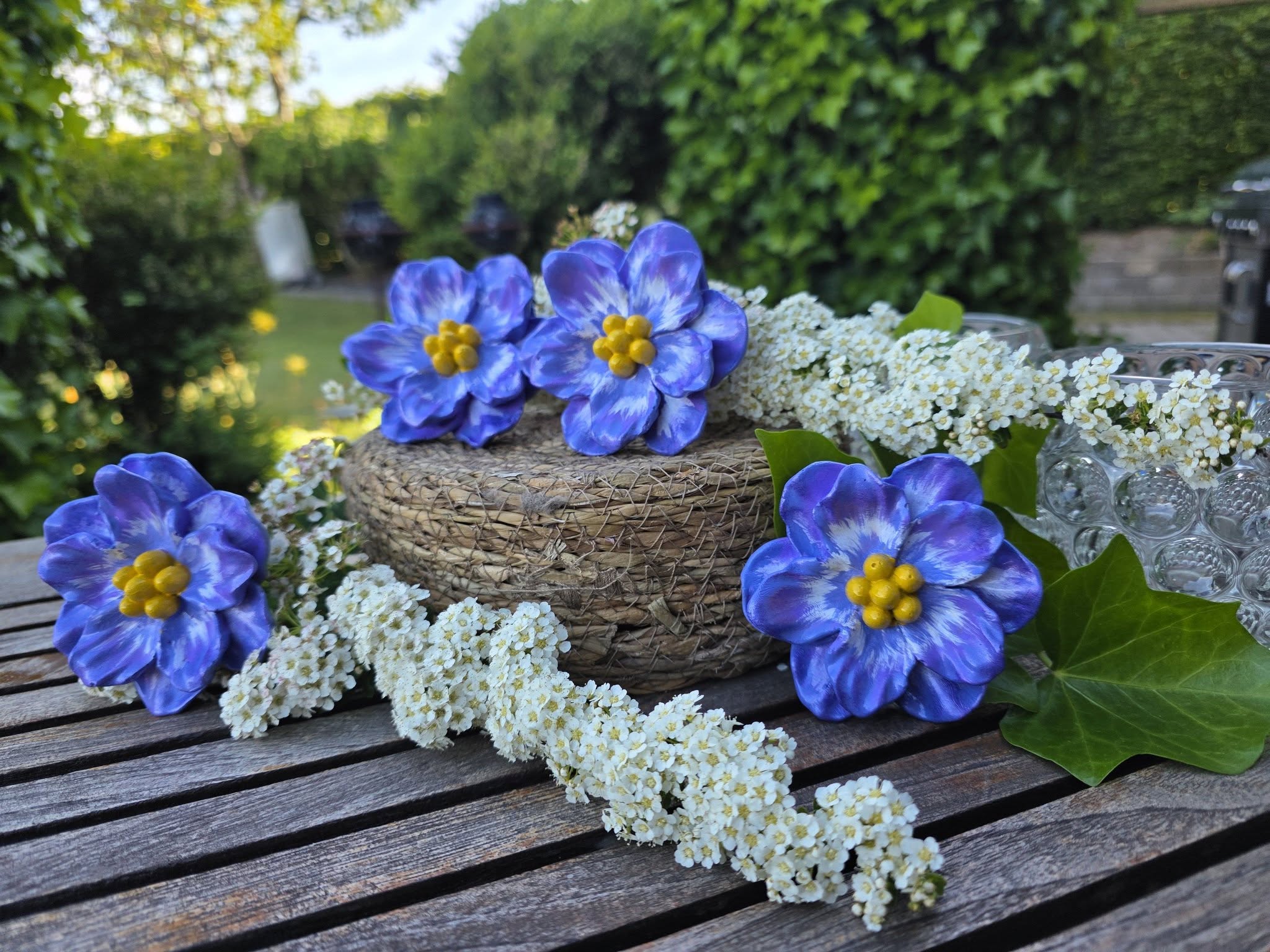 Blå lilla blomst